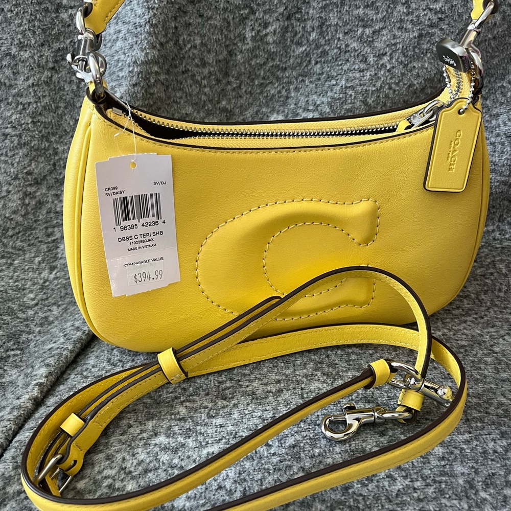 Coach 1941 Teri Shoulder Bag Silver/Daisy CR099 NWT